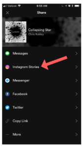 Seus Instagram Stories agora podem ser linkados com o Spotify