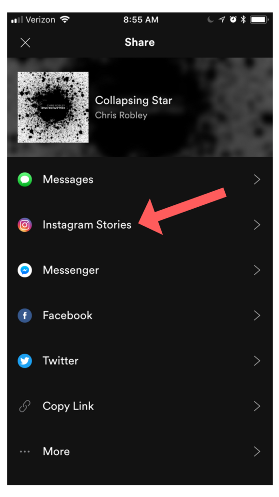 Seus Instagram Stories agora podem ser linkados com o Spotify