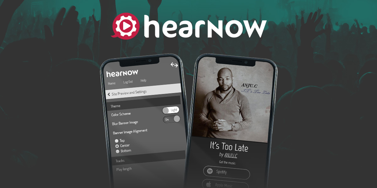 Tudo sobre HearNow: Um site elegante para o seu lançamento!